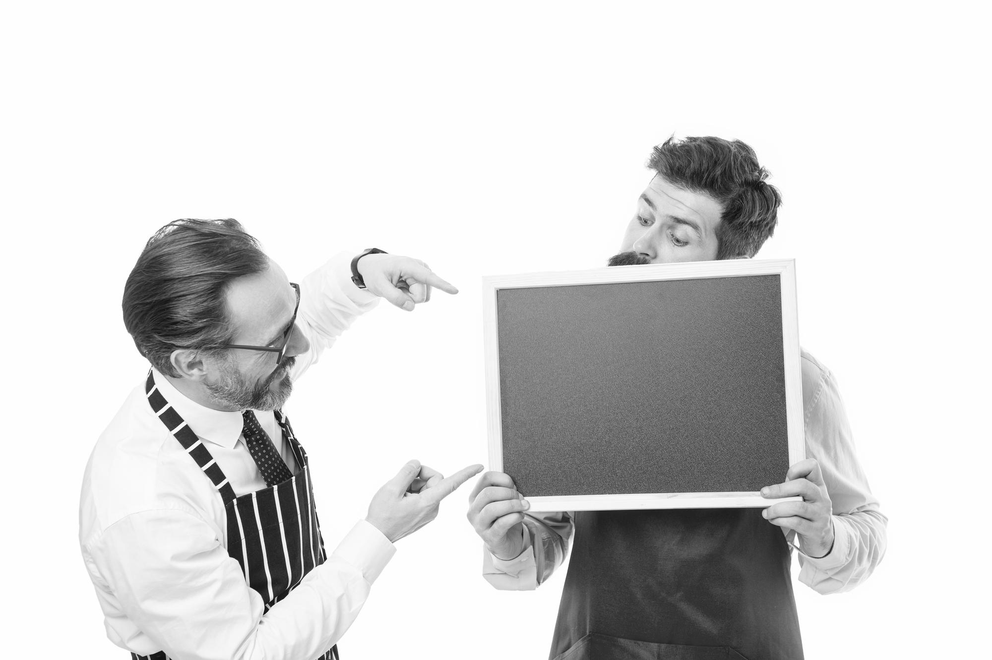 menu testing session with participants